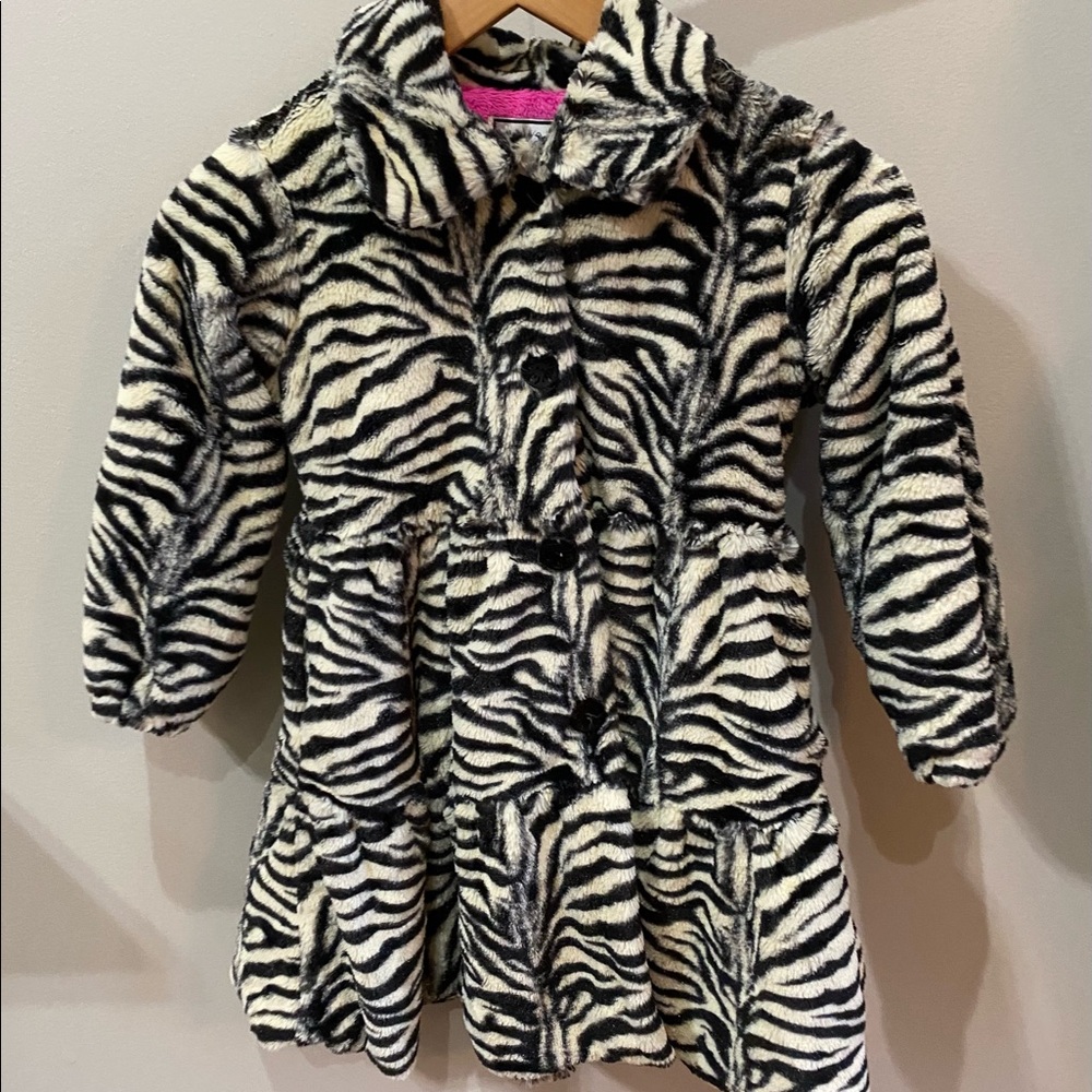 Zebra Fluffy Coat